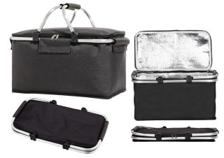TERMICZNY IZOLOWANY KOSZYK PIKNIKOWY SKŁADANY 30L