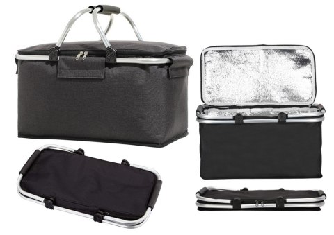 TERMICZNY IZOLOWANY KOSZYK PIKNIKOWY SKŁADANY 30L