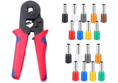 ZESTAW ZACISKARKA PRASKA DO MONTAŻU TULEJEK KABLI W WALIZCE 1200EL