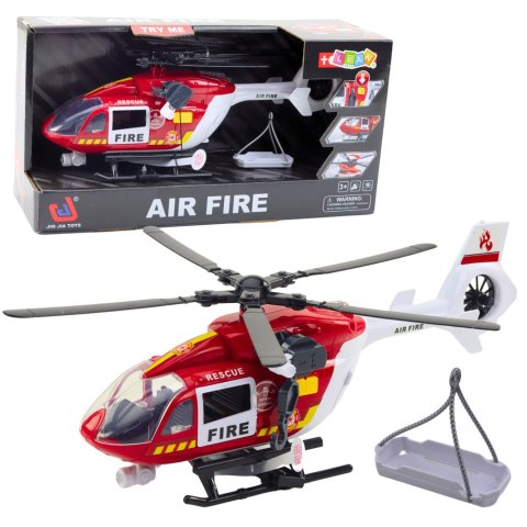 HELIKOPTER STRAŻY POŻARNEJ HAK NOSZE ŚWIATŁA DŹWIĘKI 1:14