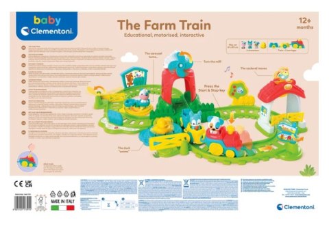 INTERAKTYWNY POCIĄG FARMERA LOKOMOTYWA WAGONIKI CLEMENTONI 17391
