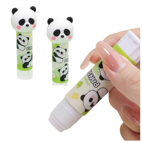 KLEJ W SZTYFCIE SZKOLNY BIUROWY PANDA ZIELONY 3D