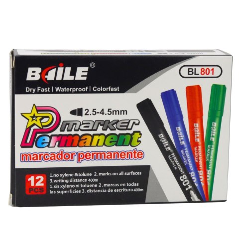 MARKER PERMANENTNY WODOODPORNY ZIELONY 2,5-4,5 MM