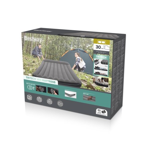 MATERAC DMUCHANY DWUOSOBOWY 150 X 203 X 30 CM BESTWAY 671BS