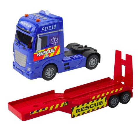 ZESTAW RATOWNICZY CIĘŻARÓWKA HELIKOPTER SAMOCHÓD ŚWIATŁA DŹWIĘKI