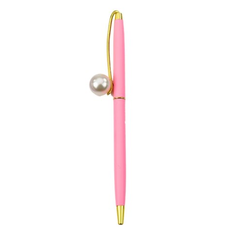 DŁUGOPIS METALOWY AUTOMATYCZNY PERŁA NIEBIESKI TUSZ 1.0MM MIX