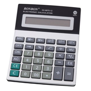 KALKULATOR BIUROWY RONBON KK-8875-12 DUŻY WYŚWIETLACZ 12-CYFROWY