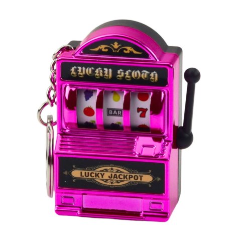 BRELOK MINI MASZYNA KASYNOWA SLOT AUTOMAT RUCHOMY DRĄŻEK MIX KOLOR