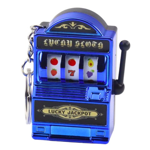 BRELOK MINI MASZYNA KASYNOWA SLOT AUTOMAT RUCHOMY DRĄŻEK MIX KOLOR