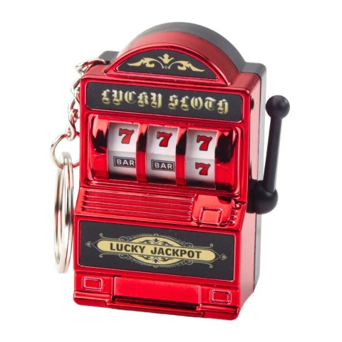 BRELOK MINI MASZYNA KASYNOWA SLOT AUTOMAT RUCHOMY DRĄŻEK MIX KOLOR