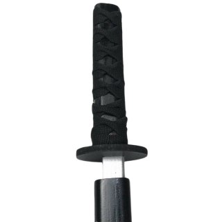 DREWNIANA KATANA MIECZ DO ZABAWY TRENINGU REKWIZYT CZARNY 70CM