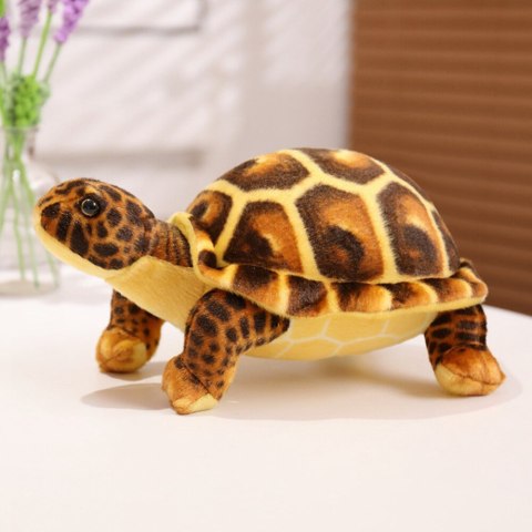 MASKOTKA PLUSZOWA ŻÓŁW PRZYTULANKA PLUSZAK BRĄZOWY 25CM