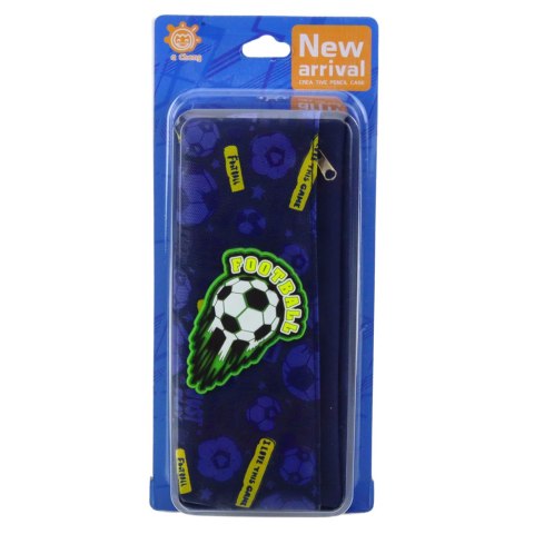 PIÓRNIK ORGANIZER SZKOLNY Z PIŁKĄ NOŻNĄ GRANATOWY