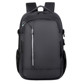PLECAK MIEJSKI USB KIESZEŃ NA LAPTOPA ODBLASKI 16L 45CM