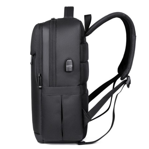 PLECAK MIEJSKI USB KIESZEŃ NA LAPTOPA ODBLASKI 16L 45CM