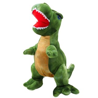 PLUSZOWA MASKOTKA PRZYTULANKA DINOZAUR Z TEKSTURĄ SKÓRY ZIELONY 45CM