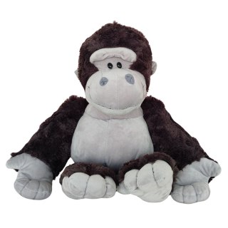 PLUSZOWA MASKOTKA PRZYTULANKA GORYL CIEMNOSZARY 22CM