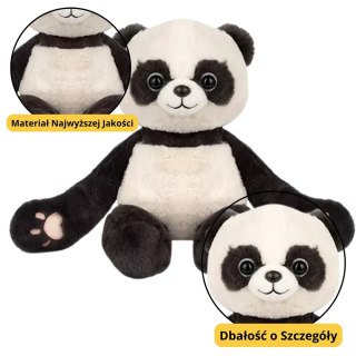 PLUSZOWA MASKOTKA PRZYTULANKA PANDA Z MAGNESAMI 23CM