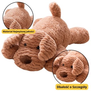 PLUSZOWA MASKOTKA PRZYTULANKA PIESEK BEŻOWY 30CM