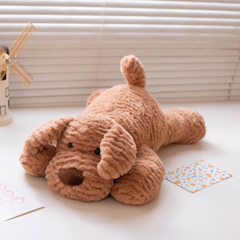 PLUSZOWA MASKOTKA PRZYTULANKA PIESEK BEŻOWY 30CM