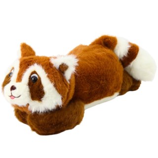 PLUSZOWA MASKOTKA PRZYTULANKA SZOP BRĄZOWY LEŻĄCY 30CM