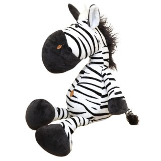PLUSZOWA MASKOTKA PRZYTULANKA ZEBRA BIAŁO CZARNA 25CM