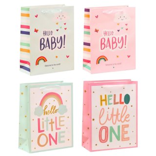 TORBA PREZENTOWA DLA DZIECKA HELLO BABY LITTLE ONE 36 X 12 X 10CM