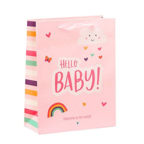TORBA PREZENTOWA DLA DZIECKA HELLO BABY LITTLE ONE 36 X 12 X 10CM