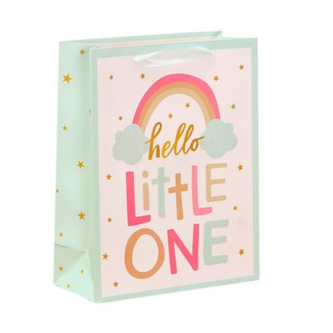 TORBA PREZENTOWA DLA DZIECKA HELLO BABY LITTLE ONE 36 X 12 X 10CM