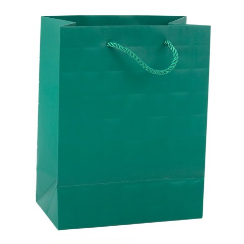 TORBA PREZENTOWA ELEGANCKA TŁOCZONE KWADRATY 23 X 18 X 10,5 CM