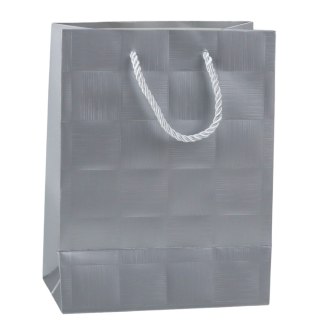 TORBA PREZENTOWA KWADRATY STRUKTURALNE ELEGANCKA 23 X 18 X 10 CM