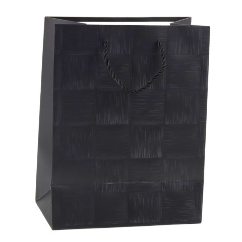 TORBA PREZENTOWA KWADRATY STRUKTURALNE ELEGANCKA 23 X 18 X 10 CM