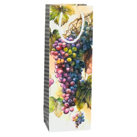 TORBA PREZENTOWA NA WINO BUTELKĘ PAPIEROWA 35 X 12 X 9 CM