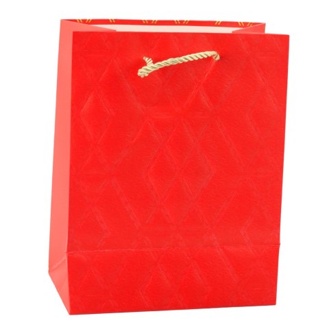 TORBA PREZENTOWA PAPIEROWA ELEGANCKA ZŁOTE WZORY 23 X 18 X 10,5 CM