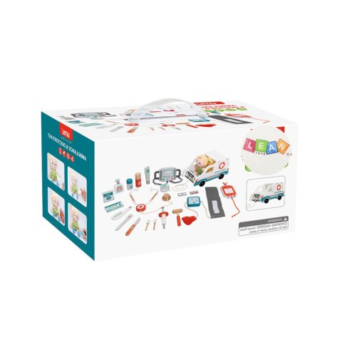 ZESTAW RATUNKOWY DLA MAŁEGO RATOWNIKA AKCESORIA DREWNO 22EL