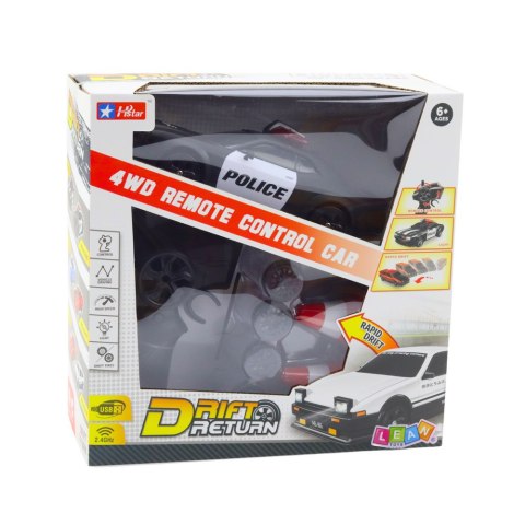 AUTO SPORTOWE DO DRIFTU WYMIENNE KOŁA ZDALNIE STEROWANY RC 4WD POLICJA