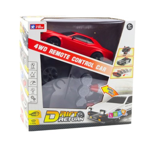 AUTO SPORTOWE DRIFT WYMIENNE KOŁA ZDALNIE STEROWANY RC 4WD CZERWONE SPORT