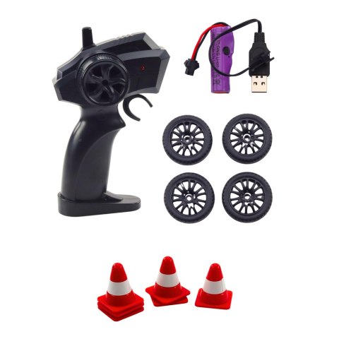 AUTO SPORTOWE DRIFT WYMIENNE KOŁA ZDALNIE STEROWANY RC 4WD NIEBIESKIE SPORT