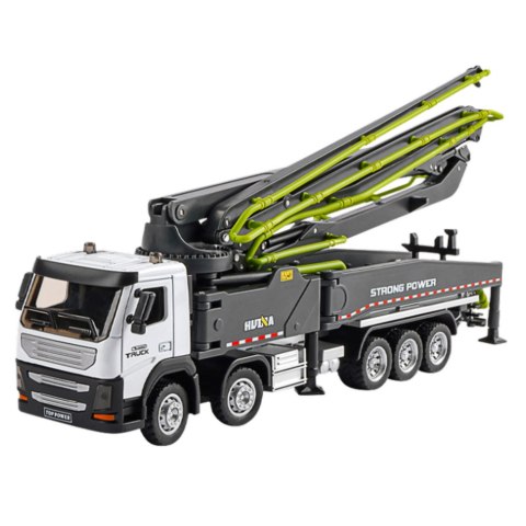 CIĘŻARÓWKA POMOGRUSZKA BETONOWA ZDALNIE STEROWANA RC HUINA SZARA 1:18