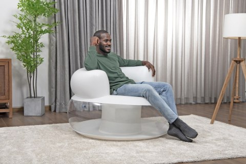 DMUCHANY FOTEL BIAŁY 112 X 112 X 70 CM BESTWAY 75138