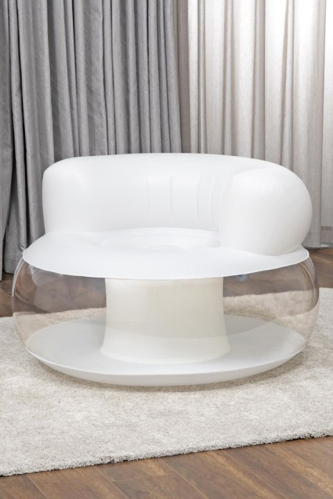 DMUCHANY FOTEL BIAŁY 112 X 112 X 70 CM BESTWAY 75138