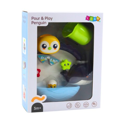 INTERAKTYWNA ZABAWKA WODNA DO KĄPIELI PINGWIN WIELORYB