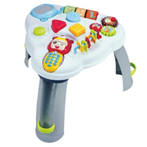 INTERAKTYWNY STOLIK EDUKACYJNY TRÓJKĄTNY TELEFON ŚWIATŁA DŹWIĘKI