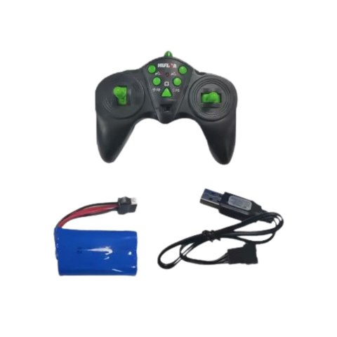 KOPARKO ŁADOWARKA ZDALNIE STEROWANA RC ŚWIATŁA DŹWIĘK ZIELONA HUINA 1:14