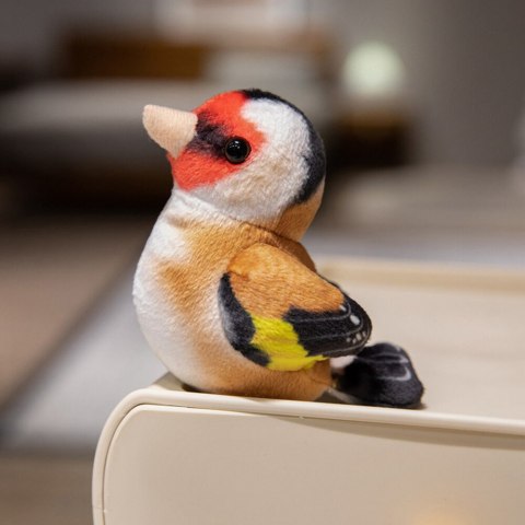 MAŁY PLUSZOWY PTAK NIEBIESKI SIKORKA SZCZYGIEŁ 10CM