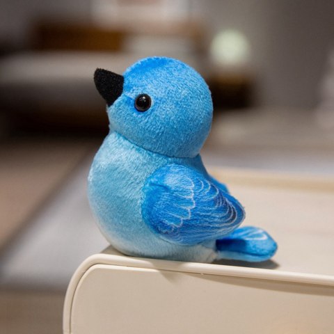 MAŁY PLUSZOWY PTAK NIEBIESKI SIKORKA SZCZYGIEŁ 10CM