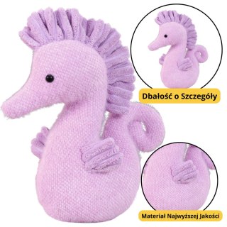 MASKOTKA PLUSZOWA PRZYTULANKA KONIK WODNY FIOLETOWY 25CM