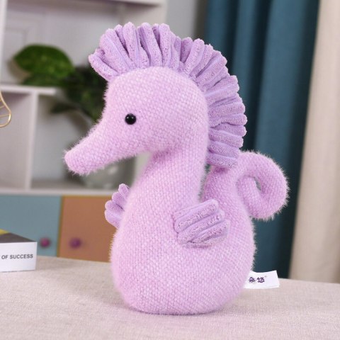 MASKOTKA PLUSZOWA PRZYTULANKA KONIK WODNY FIOLETOWY 25CM