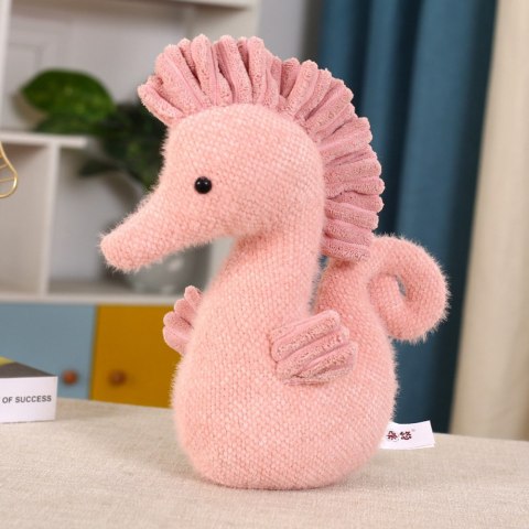 MASKOTKA PLUSZOWA PRZYTULANKA KONIK WODNY RÓŻOWY 25CM