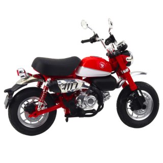 MOTOCYKL RETRO KLASYCZNY METALOWY ŚWIATŁA CZERWONY 1:12